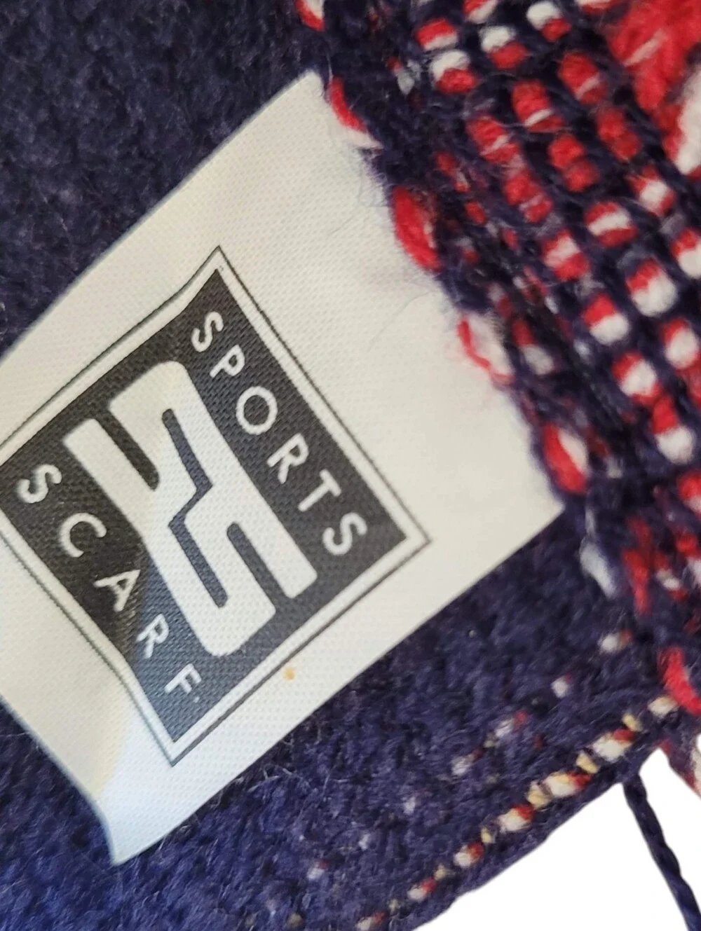 United States Soccer Supporter Scarf Double Sided Knit Fan Gear Red White Blue